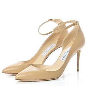 USED Nappa Lucy 100 Pumps in Beige. Size 41.